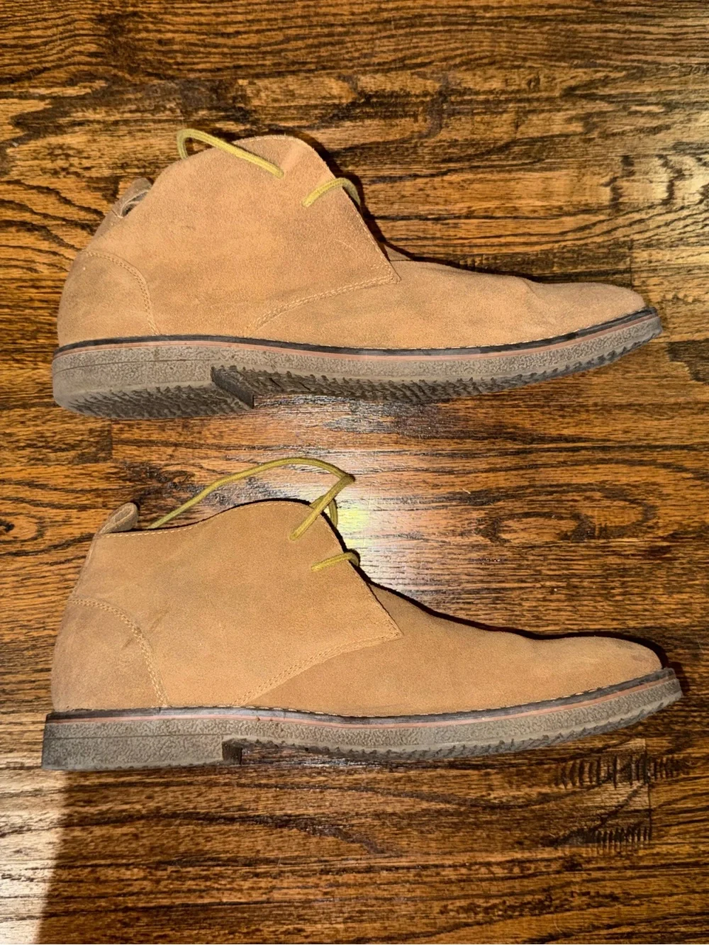 GH Bass “Pearce” Mens 11 D Tan Suede Leather Chukka Desert Boots Brown